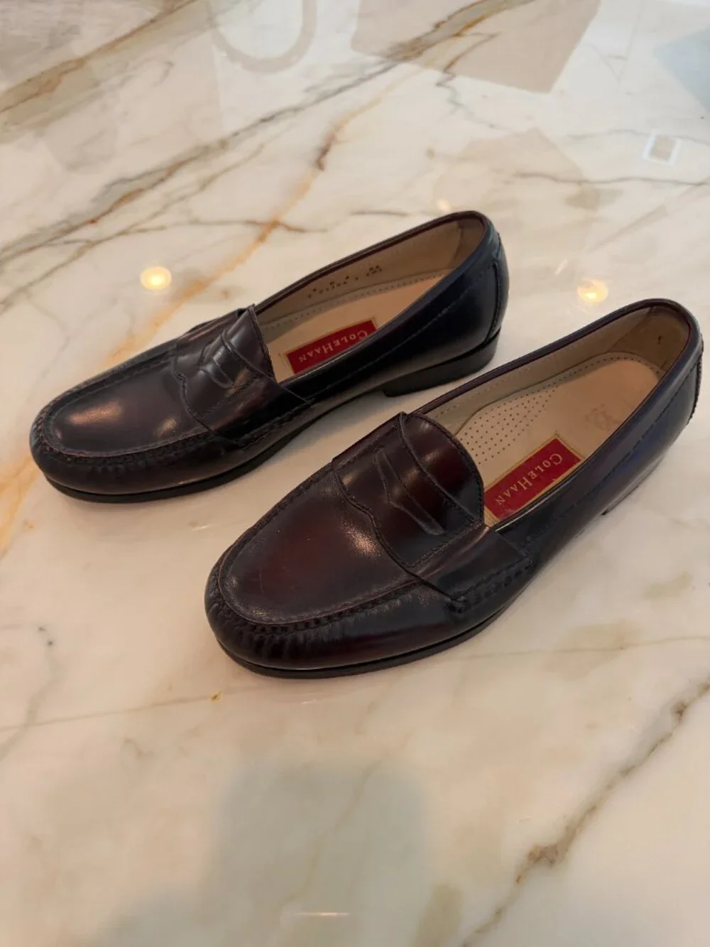 Cole Haan Pinch Penny Loafers | Burgundy Leather | Size 9 D
